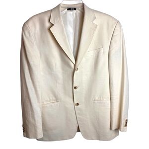 Sean John Men's linen blend Blazer jacket quiet luxury old money 38S